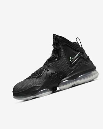 Nike LeBron 19 Negros Grises Oscuro Verdes | MX 2871